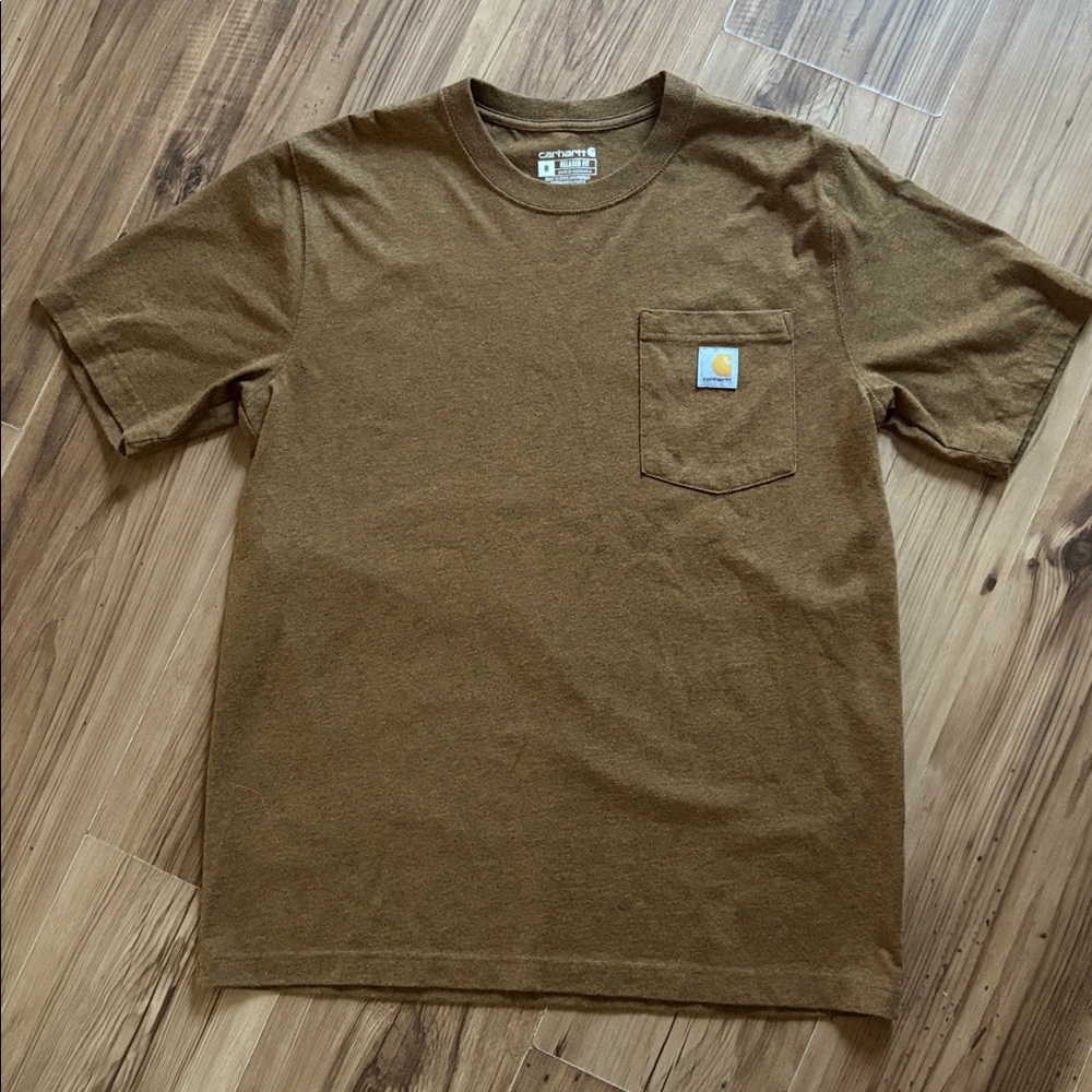 Carhartt Classic Brown Tee with Pocket